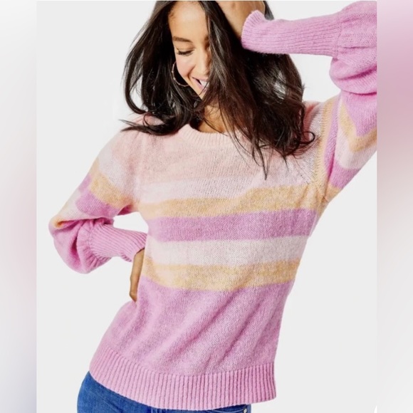 Lilly Pulitzer Tops - Lilly Pulitzer Ritza Sweater orange and pink size Medium NWT